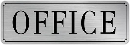 The Office Door Sign for Home and Business，Self-Adhesive Waterproof and by LUHIMO