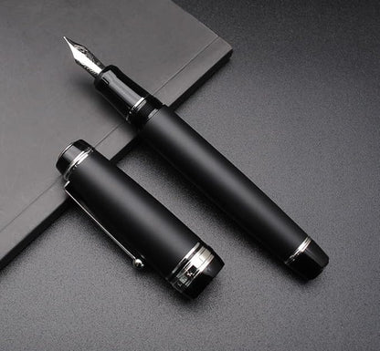 xixixiaozhu Metal Big Fountain Pen Set Medium Nib 0.7mm, Includes Ink Refill - Image 2