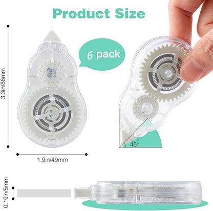 M&G White Correction Tape, 39.37 Ft/Pack, - Image 2