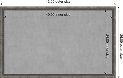 Amanti Art Grey Framed Magnetic Board 26x42 Large Vision Board - Image 4