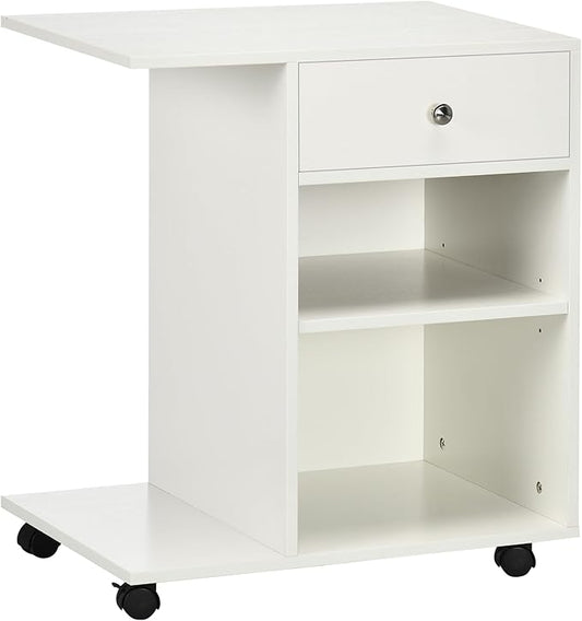 Zateety Mobile Printer Stand, Rolling File Cabinet Cart by ZateetyforHomeGardenTool