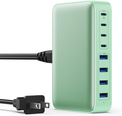 USB C Charger 200W USB C Charger Block GaN III 8-Port Fast Charging Station PD by GKUTW