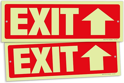 iSYFIX Exit Signs with Directional Up Arrow by iSYFIXPREMIUMSIGNS