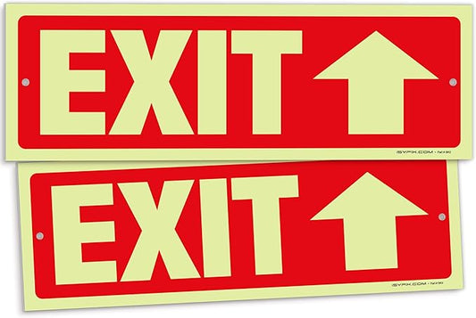 iSYFIX Exit Signs with Directional Up Arrow by iSYFIXPREMIUMSIGNS