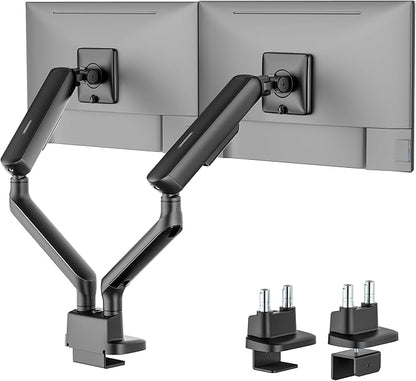 monTEK Dual Monitor Arm, Mechanical Spring Monitor Arm by monTEK