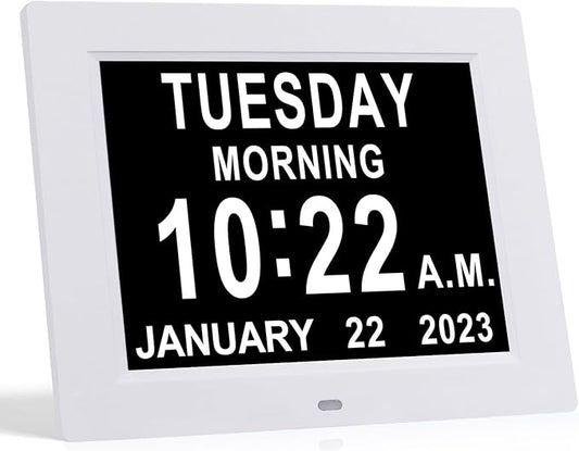 TMC 8 Inch Dementia Clock for Seniors by TMC