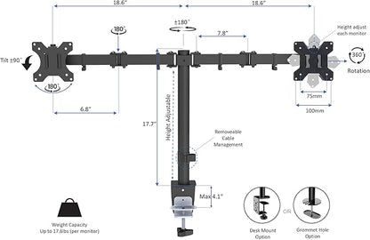 Rocelco 46" Height Adjustable Corner Standing Desk Converter - Image 6