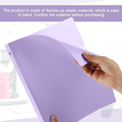 Henoyso 16 Pcs 3 Ring Binder 0.5 Inch Round Fits Letter Size 8.5'' x 11'' Paper - Image 4