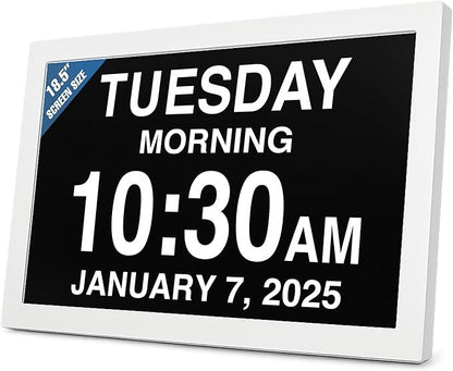 American Lifetime New 2026 Dementia Clock Large Digital Clock by AmericanLifetime