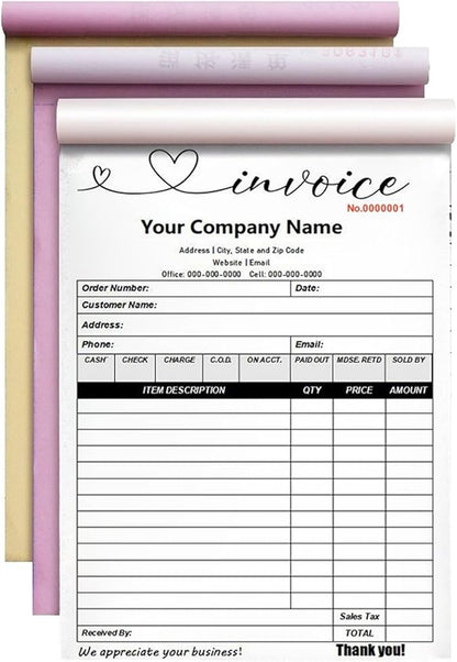Custom Invoice Book in 3-Part /2-Part Receipt Book - Image 8
