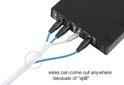 Alex Tech 10ft - 1.25 inch Cord Protector Wire Loom Tubing Cable Sleeve Split - Image 3