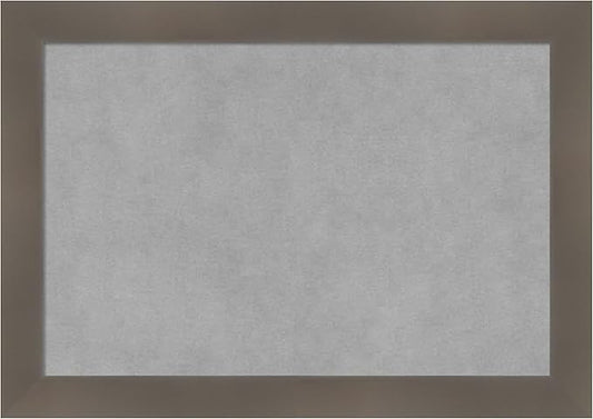 Amanti Art Grey Framed Magnetic Board 14x20 Small Vision Board by AmantiArt