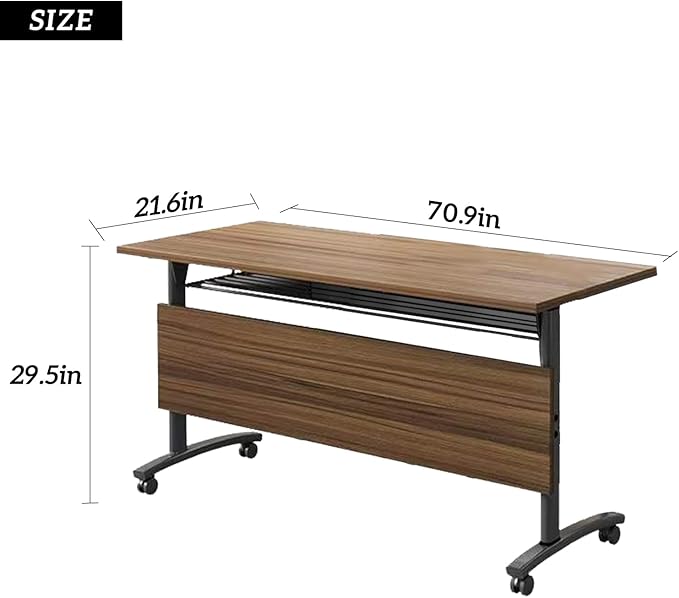 Foldable Conference Table, Modern Mobile Meeting Table - Image 3