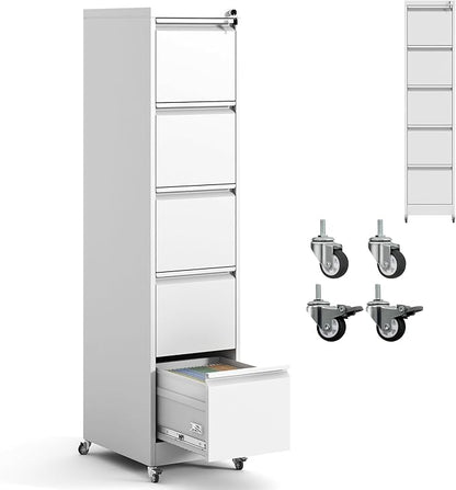 IKIMI 5 Drawer File Cabinet by IKIMIMetalFurniture