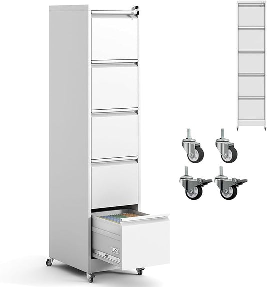IKIMI 5 Drawer File Cabinet by IKIMIMetalFurniture