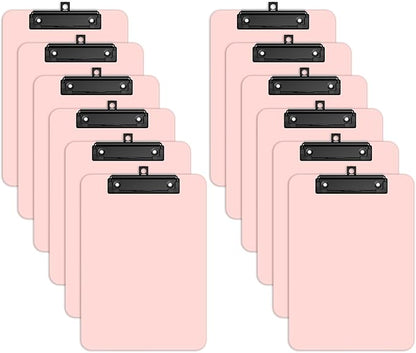 Zoenley A4 Plastic Clipboard Set of 12, 8.5 x 11 Clip Board by Unknown