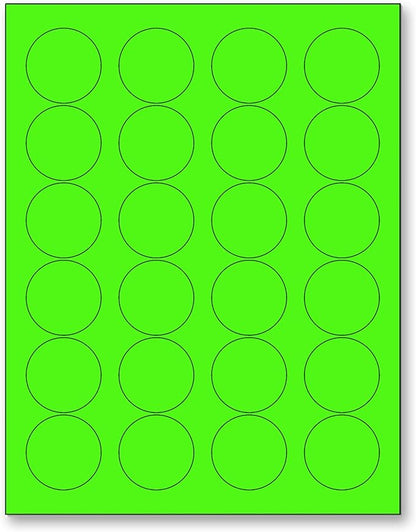 NextDayLabels - 8-1/2 x 11 Neon Color High Light Fluorescent Labels by NextDayLabels
