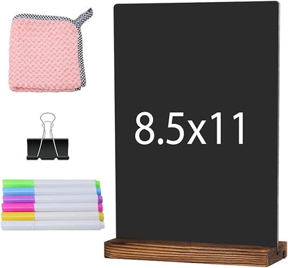 JDEA Desk Chalkboard Wood Sign Double-Sided Chalkboard by JDEA