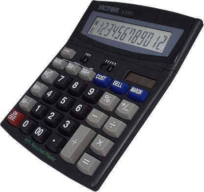 Victor 1190 Executive Desktop Calculator, 12-Digit LCD - Image 6