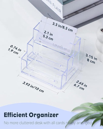 Uniclife Acrylic Business Card Holder - Image 6