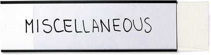 SmartSign Magnetic 'C' Channel Label Holders | 2.5" x 8" Pack of 10 - Image 4
