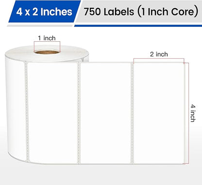 L LIKED 4" x 2" Blank Removable Labels - Image 2