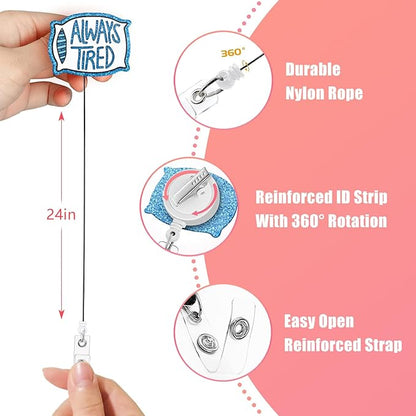 Aoryalps Retractable Badge Reel Holder Retractable - Image 5