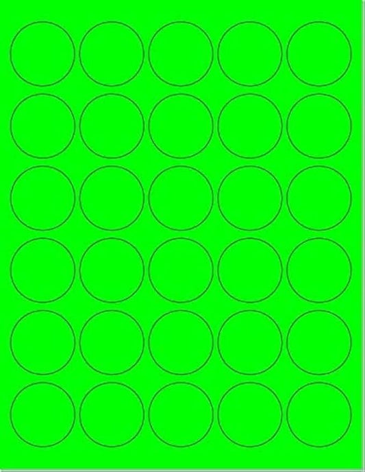 Pack of 100 Sheets, 8-1/2 x 11" Fluorescent Labels by NextDayLabels