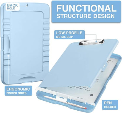 Sooez Clipboards with Storage, High Capacity Clip Boards 8.5x11 with Storage - Image 2