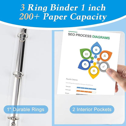 CIXILDTS 1-inch Round Ring Binder - Image 4