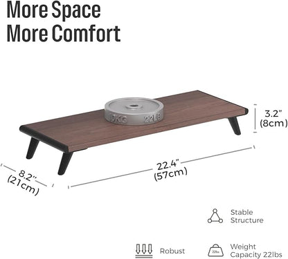 loukin Monitor Stand Riser for Desk, 22.4" x 8.3" Larger Computer Stand for - Image 2