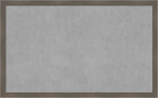 Amanti Art Grey Framed Magnetic Board 26x42 Large Vision Board by AmantiArt