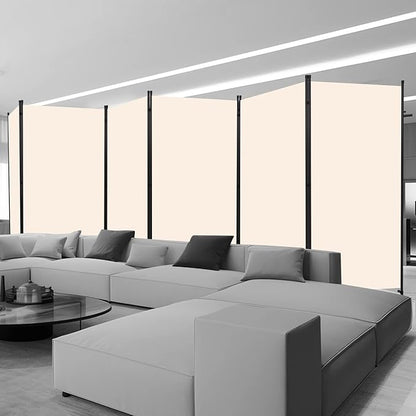 Room Divider 6FT Folding Privacy Screens, 6 Panel Partition Room Dividers - Image 4