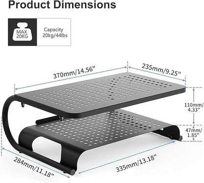 suptek Double-Deck Desk Monitor Stand Riser - Image 5