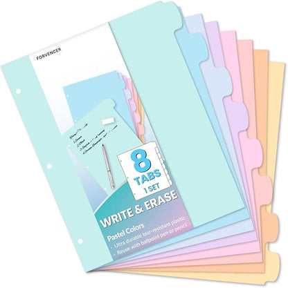 Forvencer 8-Tab Binder Dividers by Forvencer