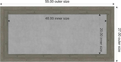 Amanti Art Grey Framed Magnetic Board 27x55 Oversize Vision Board - Image 3