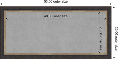 Amanti Art Black Framed Magnetic Board 25x53 Oversize Vision Board - Image 4