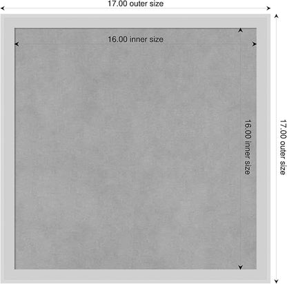 Amanti Art Silver Framed Magnetic Board 17x17 Small Vision Board - Image 2