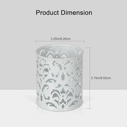 EasyPAG White Pen Holder for Desk, 2 Pack Round Pen Organizer, Brush Holder for - Image 4