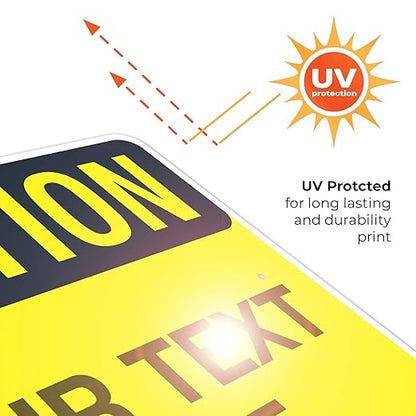 Custom Caution Sign, OSHA Sign, 24x30 Inches, Rust Free .063 Aluminum, Fade - Image 7