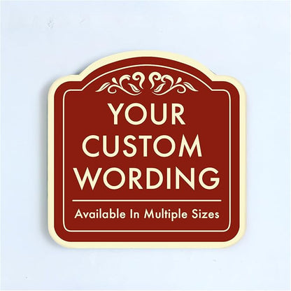 Custom Decorative Outdoor Metal Sign by SpeedyOrders
