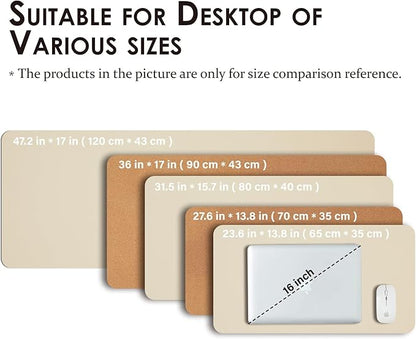 Cork Desk Mat - Small Dual-Sided Desk Pad - Image 5
