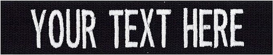 Custom Uniform Name Tapes Solid Colors. Black Webbing, 3.5 Inch Sew on by NORTHERNSAFARI