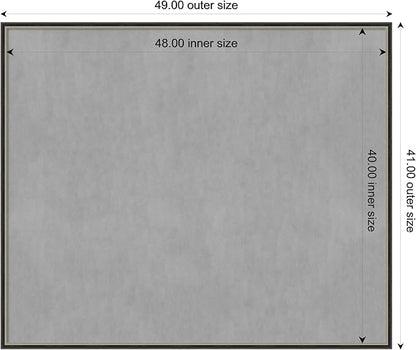 Amanti Art Black Framed Magnetic Board 41x49 Oversize Vision Board - Image 4
