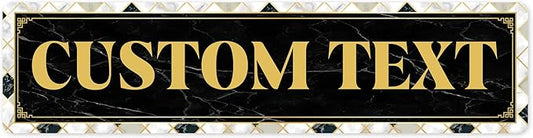 Custom Sign, Custom Street Sign, 11 Font Colors, 13 Font Styles, 4 Hole Options by MySignCenter