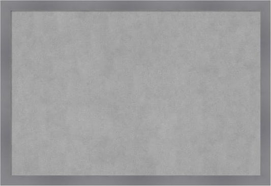 Amanti Art Grey Framed Magnetic Board 26x38 Large Vision Board by AmantiArt