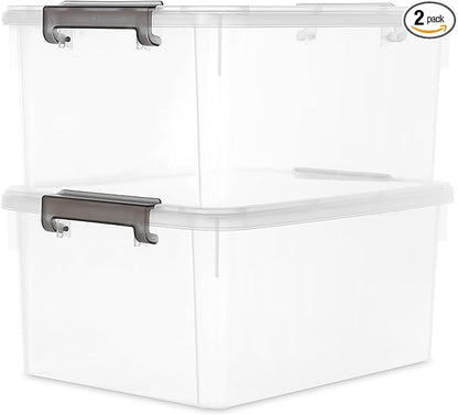 Citylife 17 QT Plastic Storage Bins by Anywish