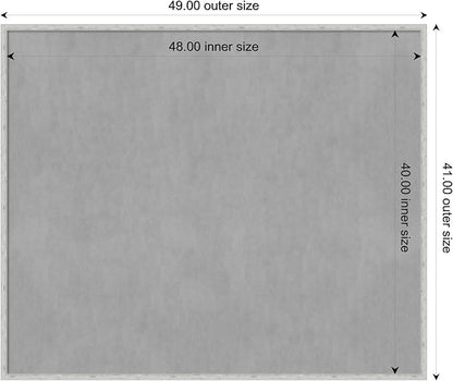 Amanti Art Silver Framed Magnetic Board 41x49 Oversize Vision Board - Image 4
