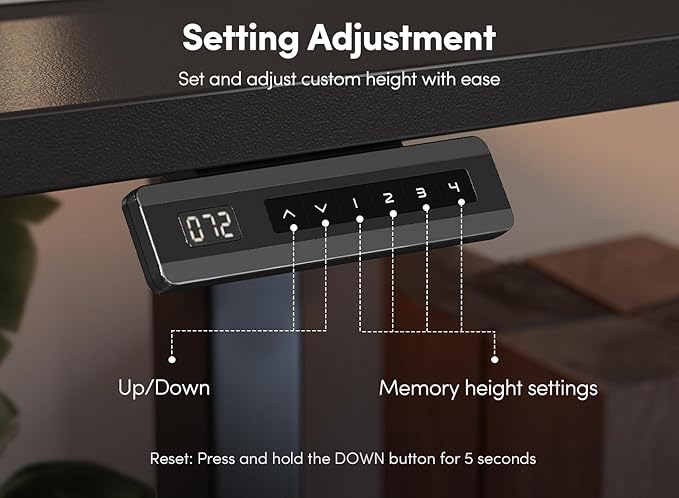 FEZIBO 40 x 24 Inch Height Adjustable Electric Standing Desk - Image 7