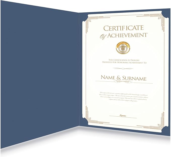 HAUTOCO 120 Pack Certificate Holders, Document Award Covers Certificate Folders - Image 7